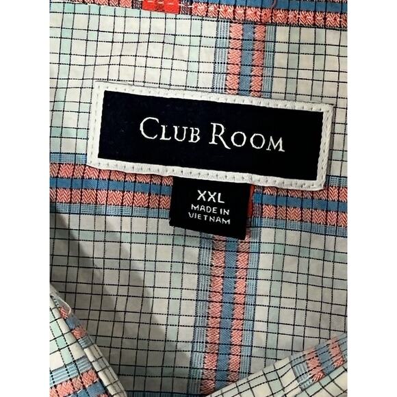 Club Room Men's Plaid Short Sleeve Button-Down Shirt Size XXL #230-J - Picture 2 of 4
